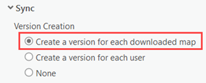 Choose the option to create a version for each downloaded map.